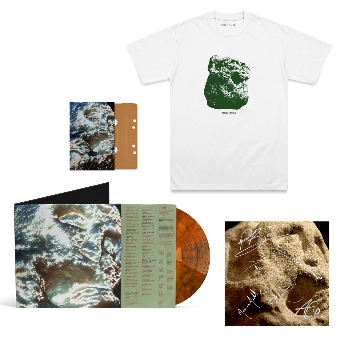 White Blemmyes T-Shirt, Molten Edition LP, Cassette & Signed Art Card
