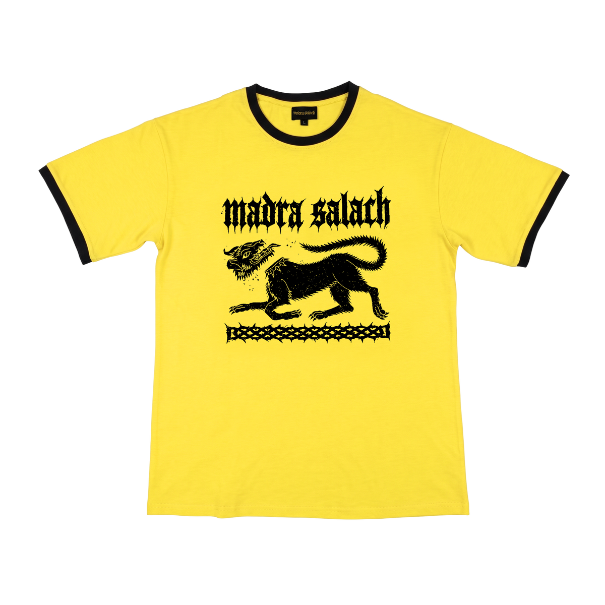 Madra Salach - Madra Salach Yellow Ringer T Shirt