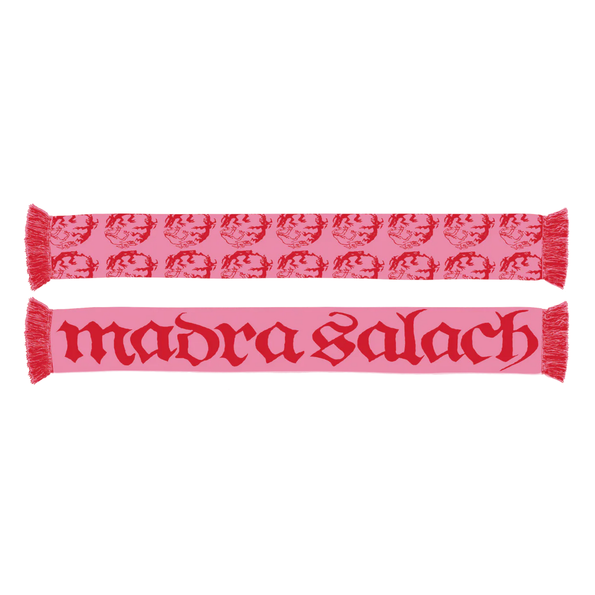 Madra Salach - Pink & Red Logo Scarf