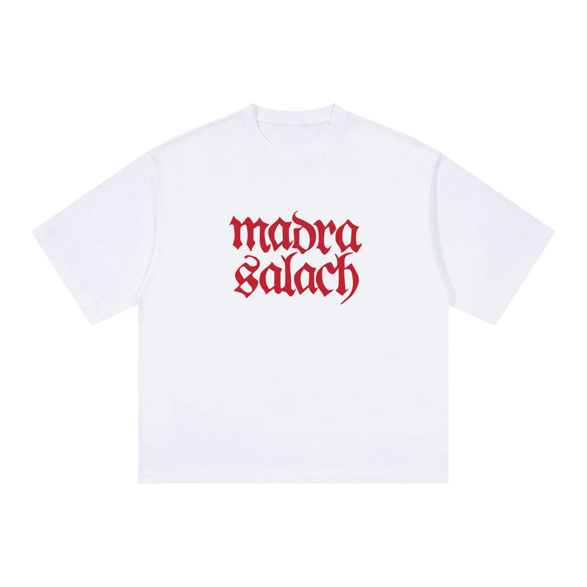 Madra Salach - White & Red Logo T-Shirt
