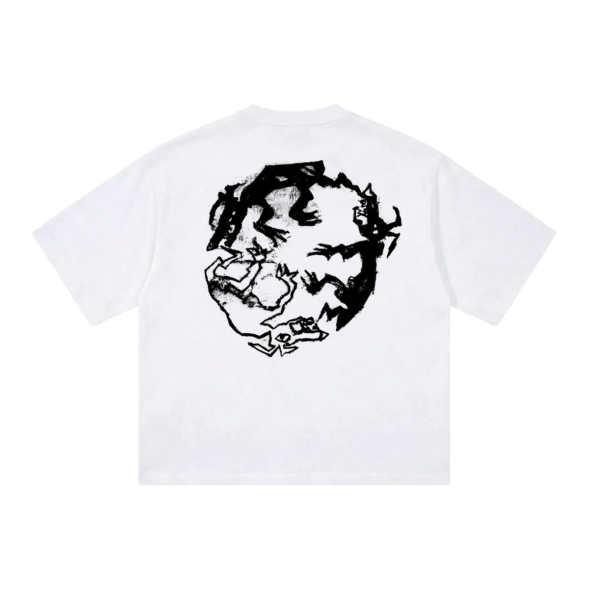 Madra Salach - White & Black Logo T-Shirt